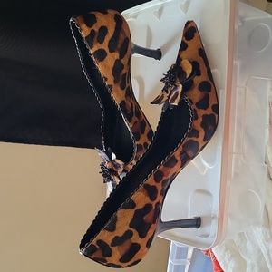 Magnolia pony hair pumps